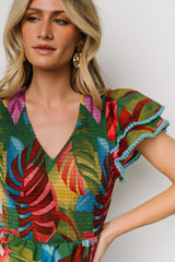 Marielle Smocked Midi Dress | Baltic Born Multi Print