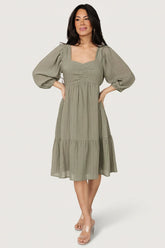 Vaeda Midi Dress | Baltic Born Olive