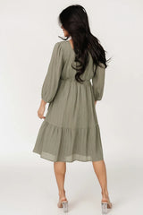 Vaeda Midi Dress | Baltic Born Olive