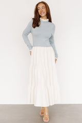 Sophie Sweater Dress | Baltic Born Light Blue + Ivory