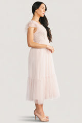 Elowyn Lace Top Midi Dress | Baltic Born Natural