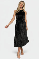 Octavia Velvet Midi Dress | Baltic Born Black