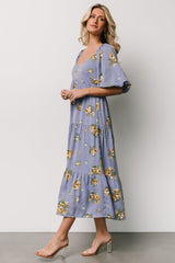 Judith Dress | Baltic Born Blue + Golden Floral