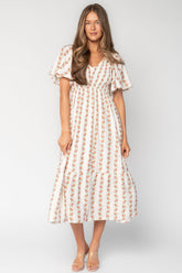 Turner Smocked Midi Dress | Baltic Born Cream Multi