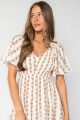 Turner Smocked Midi Dress | Baltic Born Cream Multi