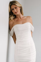 Alessandra Mesh Midi Dress | Baltic Born Off White