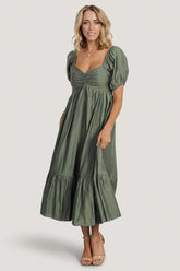 Annalisa Midi Dress | Baltic Born Olive