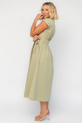 Maylee Midi Dress | Baltic Born Light Olive