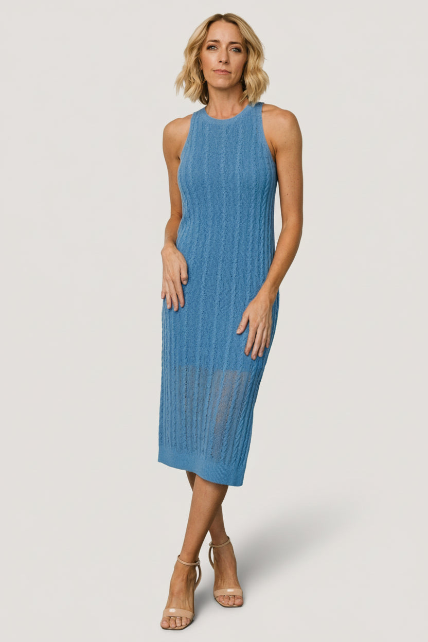 Nalani Knit Tank Dress | Baltic Born Blue