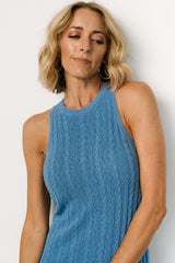 Nalani Knit Tank Dress | Baltic Born Blue