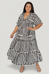 Austin Kimono Dress | Baltic Born Black Print