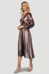 Aisha Shimmer Dress | Baltic Born Bronze