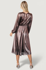 Aisha Shimmer Dress | Baltic Born Bronze