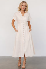 Larah Button Dress | Baltic Born Natural