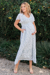 Joanie Smocked Dress | Baltic Born White + Sage