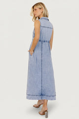 Georgia Sleeveless Midi Dress | Baltic Born Denim