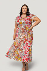Aliyah Midi Dress | Baltic Born Cream Multi Floral