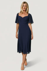 Colette Sweetheart Midi Dress | Baltic Born Navy