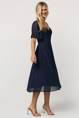 Colette Sweetheart Midi Dress | Baltic Born Navy
