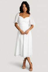 Colette Sweetheart Midi Dress | Baltic Born White