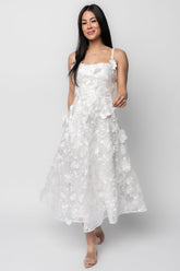 Soleil Floral Applique Midi Dress | Baltic Born Ivory