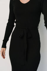 Blayne Ribbed Midi Dress | Baltic Born Black