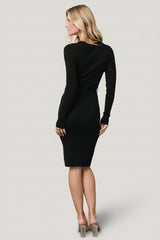 Blayne Ribbed Midi Dress | Baltic Born Black