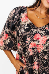 Ivanna Dress | Baltic Born Black + Pink