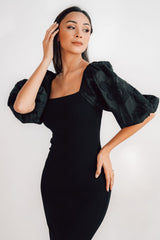 Weyland Bodycon Midi Dress | Baltic Born Black