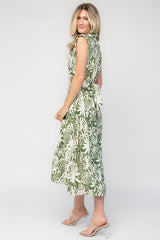 Isolde Midi Dress | Baltic Born Ivory + Olive Floral