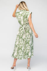 Isolde Midi Dress | Baltic Born Ivory + Olive Floral