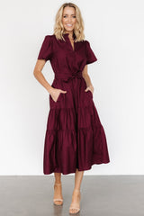 Providence Poplin Dress | Baltic Born Wine