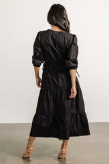 Santa Fe Poplin Midi Dress | Baltic Born Black