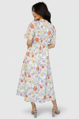 Botega Midi Dress | Baltic Born Ivory Multi Floral