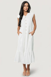 Luisa Midi Dress | Baltic Born Off White