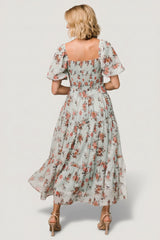 Annabeth Midi Dress | Baltic Born Eucalyptus Floral