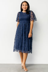 Kendra Embroidered Dress | Baltic Born Navy