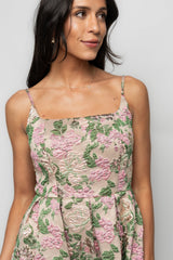 Antoinette Embossed Midi Dress | Baltic Born Champagne Multi Floral