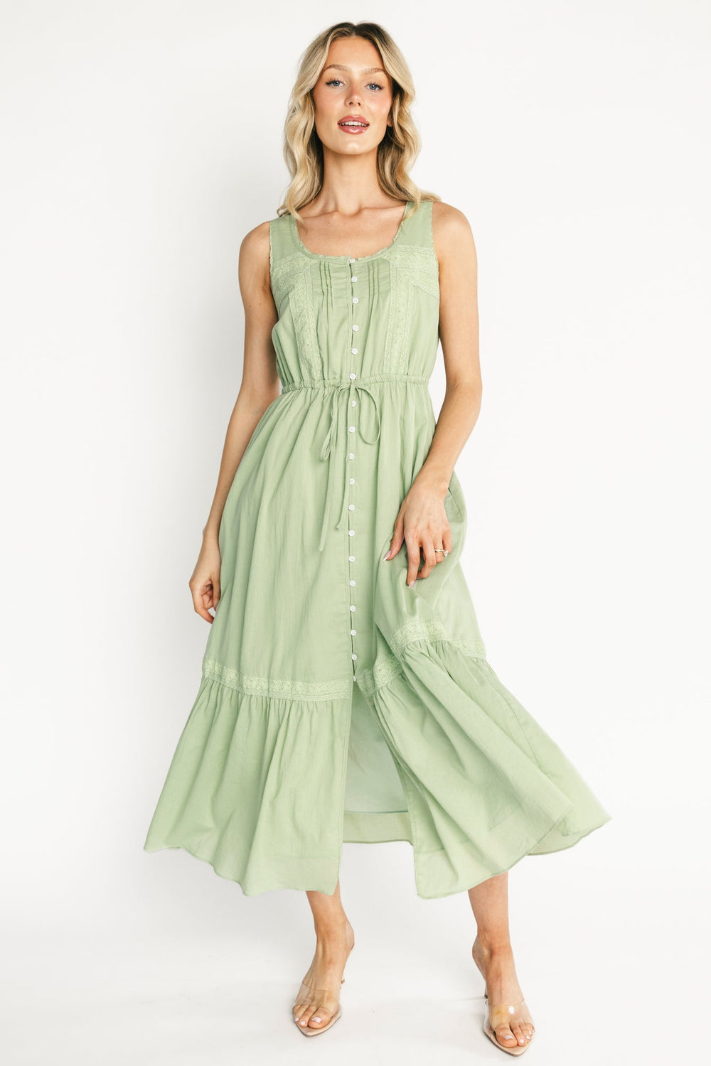 Blanche Midi Dress | Baltic Born Sage