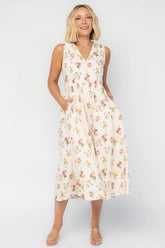 Whitmore Midi Dress | Baltic Born Cream Multi Floral