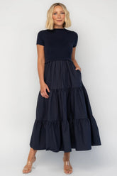 Devotion Tiered Dress | Baltic Born Navy