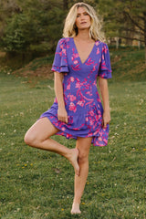 Raya Short Dress | Baltic Born Purple Multi