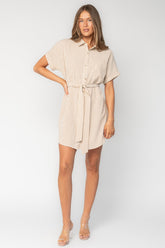 Nautical Shirt Dress | Baltic Born Tan Stripe