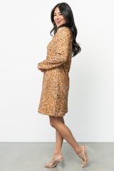 Mira Sequin Short Dress | Baltic Born Gold