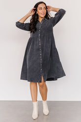 Sari Babydoll Dress | Baltic Born Washed Black