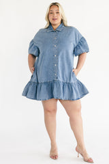 Laguna Short Dress | Baltic Born Light Wash