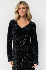 Mira Sequin Short Dress | Baltic Born Black