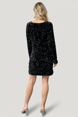 Mira Sequin Short Dress | Baltic Born Black