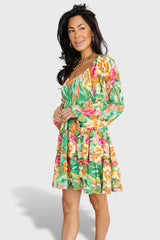 Acapulco Short Dress | Baltic Born Green Multi Print