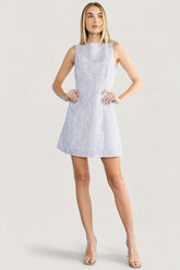 Yvonne Sleeveless Short Dress | Baltic Born Light Blue Floral